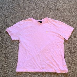 Pink Polo Ralph Lauren Tee with Yellow Horse (M)